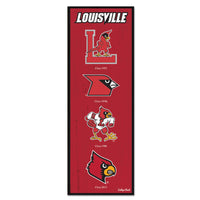 Louisville Cardinals /College Vault Wood Sign 6" x 17"