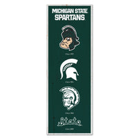 Michigan State Spartans /College Vault Wood Sign 6" x 17"