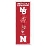 Nebraska Cornhuskers /College Vault Wood Sign 6" x 17"
