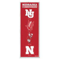 Nebraska Cornhuskers /College Vault Wood Sign 6" x 17"