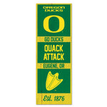 Oregon Ducks Wood Sign 6" x 17"