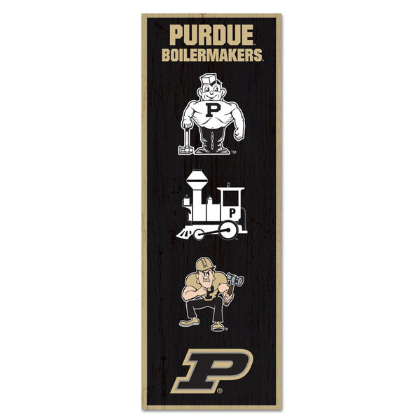 Purdue Boilermakers / Vintage Collegiate Wood Sign 6" x 17"