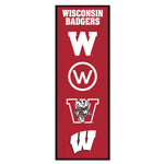 Wisconsin Badgers / Vintage Collegiate Wood Sign 6" x 17"