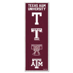 Texas A&M Aggies /College Vault EVOLUTION Wood Sign 6" x 17"