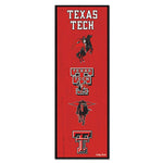 Texas Tech Red Raiders /College Vault EVOLUTION Wood Sign 6" x 17"