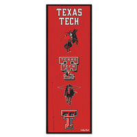 Texas Tech Red Raiders /College Vault EVOLUTION Wood Sign 6" x 17"