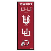 Utah Utes /College Vault EVOLUTION Wood Sign 6" x 17"