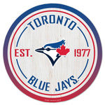 Toronto Blue Jays Wood Sign 14" Rnd