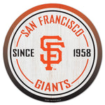 San Francisco Giants Wood Sign 14" Rnd