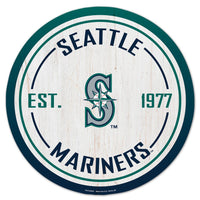 Seattle Mariners Wood Sign 14" Rnd