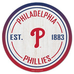 Philadelphia Phillies Wood Sign 14" Rnd