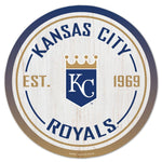 Kansas City Royals Wood Sign 14" Rnd