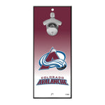 Colorado Avalanche Bottle Opener Sign 5x11