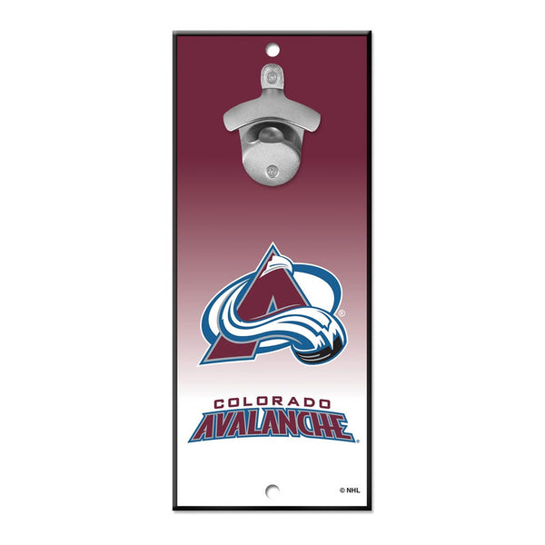 Colorado Avalanche Bottle Opener Sign 5x11