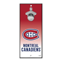 Montreal Canadiens Bottle Opener Sign 5x11