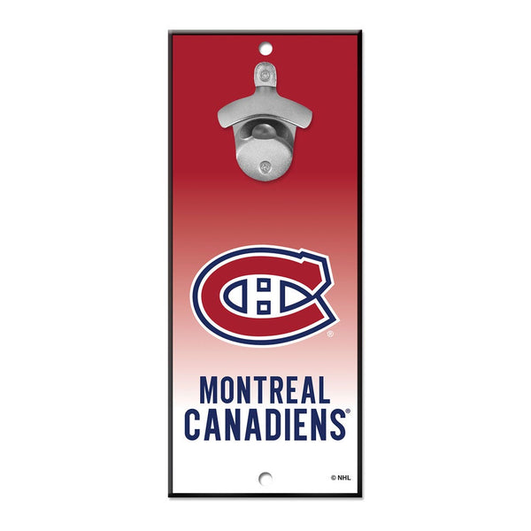 Montreal Canadiens Bottle Opener Sign 5x11