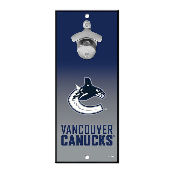 Vancouver Canucks Bottle Opener Sign 5x11