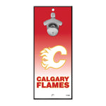 Calgary Flames Bottle Opener Sign 5x11