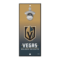 Vegas Golden Knights Bottle Opener Sign 5x11