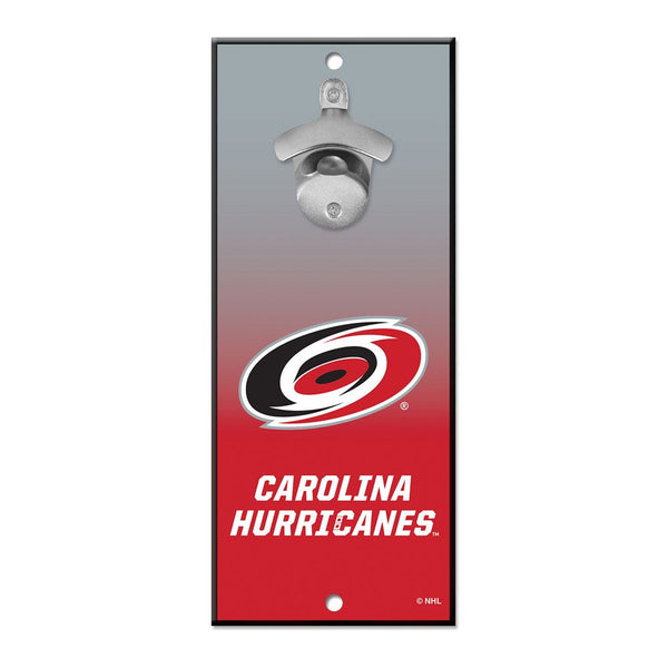 Carolina Hurricanes Bottle Opener Sign 5x11