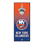 New York Islanders Bottle Opener Sign 5x11