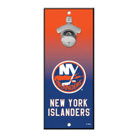 New York Islanders Bottle Opener Sign 5x11