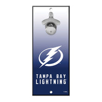 Tampa Bay Lightning Bottle Opener Sign 5x11
