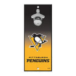 Pittsburgh Penguins Bottle Opener Sign 5x11