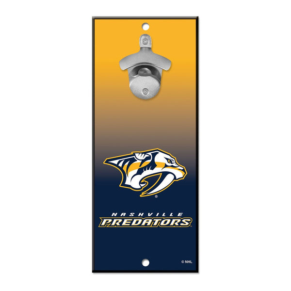 Nashville Predators Bottle Opener Sign 5x11