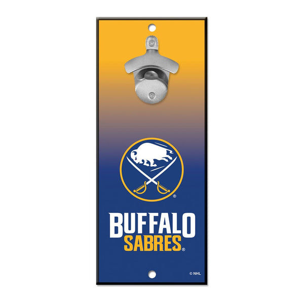 Buffalo Sabres Bottle Opener Sign 5x11