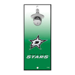 Dallas Stars Bottle Opener Sign 5x11