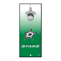 Dallas Stars Bottle Opener Sign 5x11