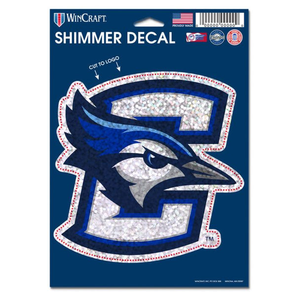 Wholesale-Creighton Bluejays Shimmer Decals 5" x 7"