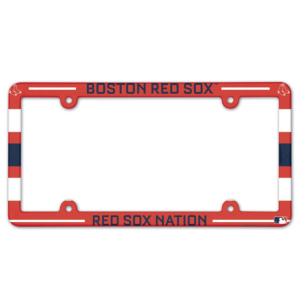 Boston Red Sox SLOGAN Lic Plate Frame Full Color