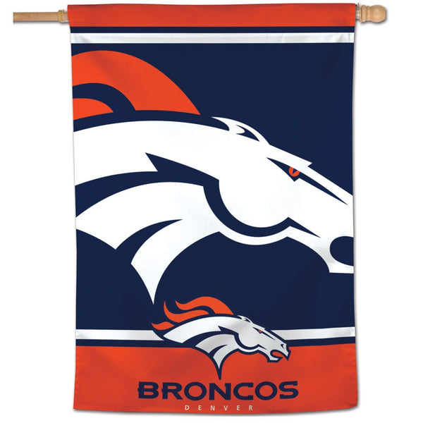 Denver Broncos MEGA LOGO Vertical Flag 28" x 40"