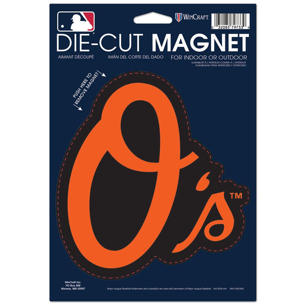 Baltimore Orioles O's logo Die Cut Logo Magnet 6.25" x 9"