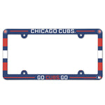 Chicago Cubs SLOGAN Lic Plate Frame Full Color