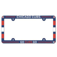 Chicago Cubs SLOGAN Lic Plate Frame Full Color