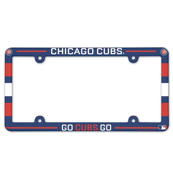 Chicago Cubs SLOGAN Lic Plate Frame Full Color