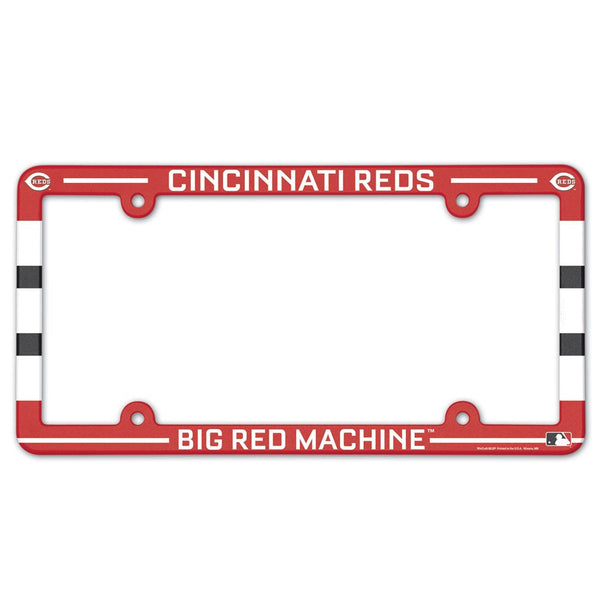 Cincinnati Reds SLOGAN Lic Plate Frame Full Color