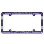 Colorado Rockies SLOGAN Lic Plate Frame Full Color