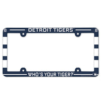 Detroit Tigers SLOGAN Lic Plate Frame Full Color