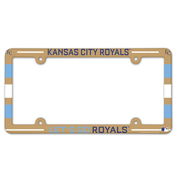 Kansas City Royals SLOGAN Lic Plate Frame Full Color