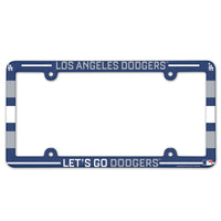 Los Angeles Dodgers SLOGAN Lic Plate Frame Full Color