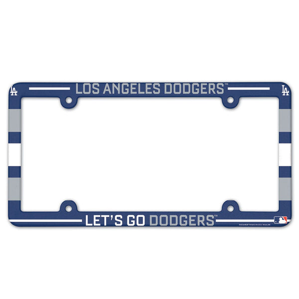 Los Angeles Dodgers SLOGAN Lic Plate Frame Full Color