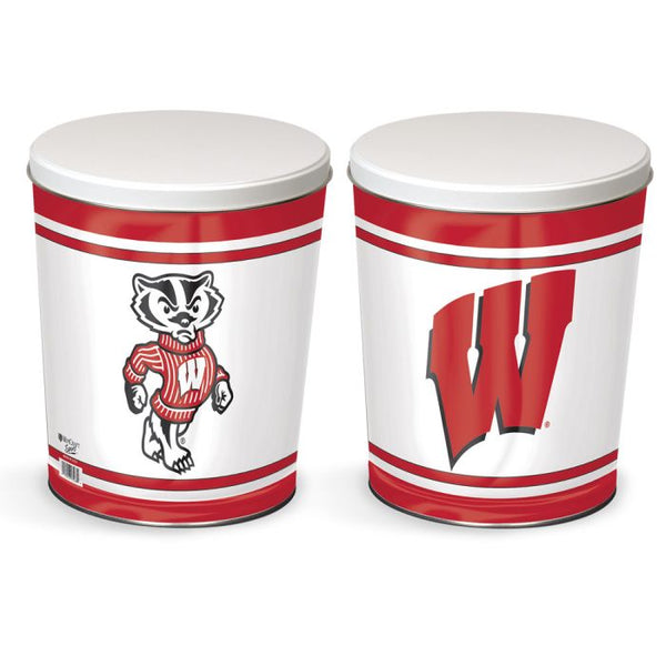 Wholesale-Wisconsin Badgers Gift Tin tapered 3 gallon