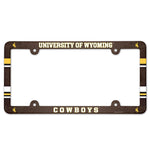 Wyoming Cowboys Lic Plate Frame Full Color