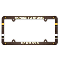 Wyoming Cowboys Lic Plate Frame Full Color