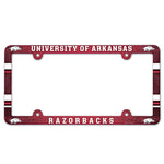Arkansas Razorbacks Lic Plate Frame Full Color