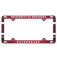 Arkansas Razorbacks Lic Plate Frame Full Color